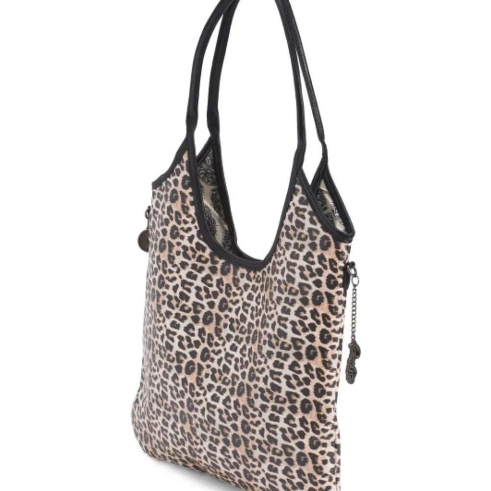 Ed Hardy Cheetah Tote / Animal Print Bag- Double Handle Purse - Y2K - NWT